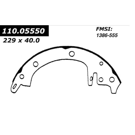 Centric Parts Centric Brake Shoes, 111.05550 111.05550
